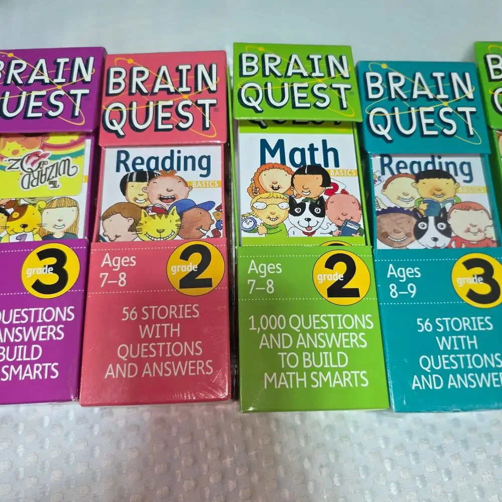BRAIN QUEST 6 BOXES OF TEACHING CARDS FUN  QUESTION ANSWERS